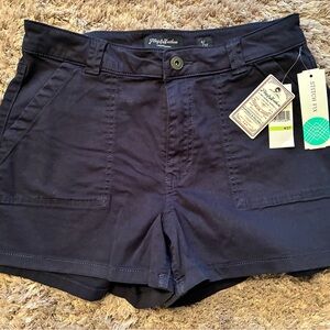 Girlfriend Collective Navy Cargo Shorts